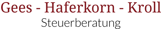 „Gees – Haferkorn – Kroll“-Logo, zur Startseite